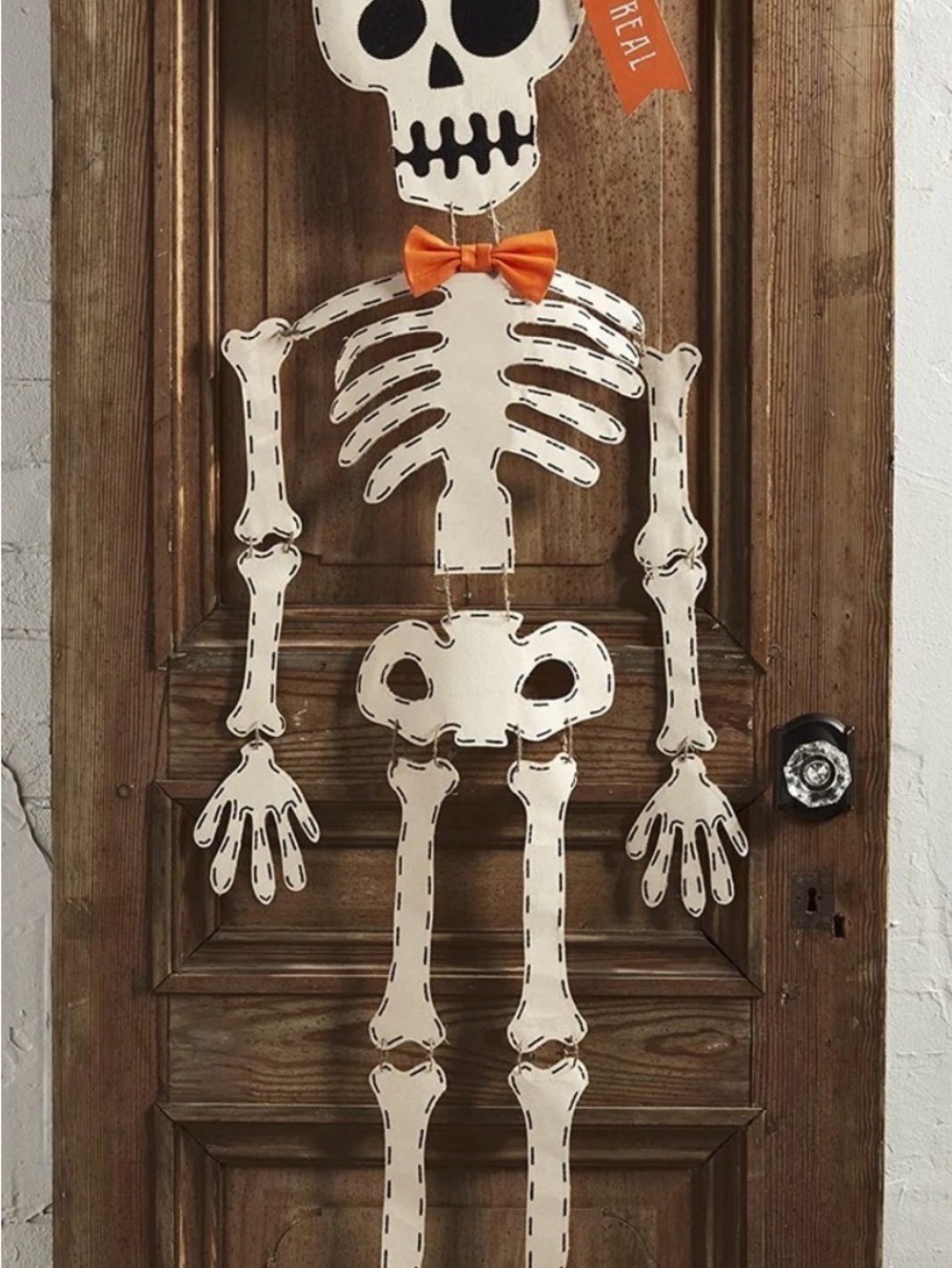 NWT Mud Pie Skeleton Door Hanging - Halloween Home Accent about 65”